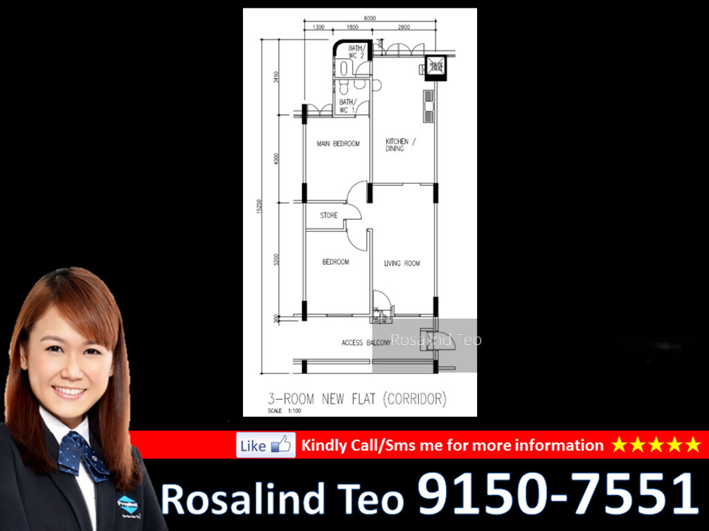 Blk 327 Hougang Avenue 5 (Hougang), HDB 3 Rooms #144028112